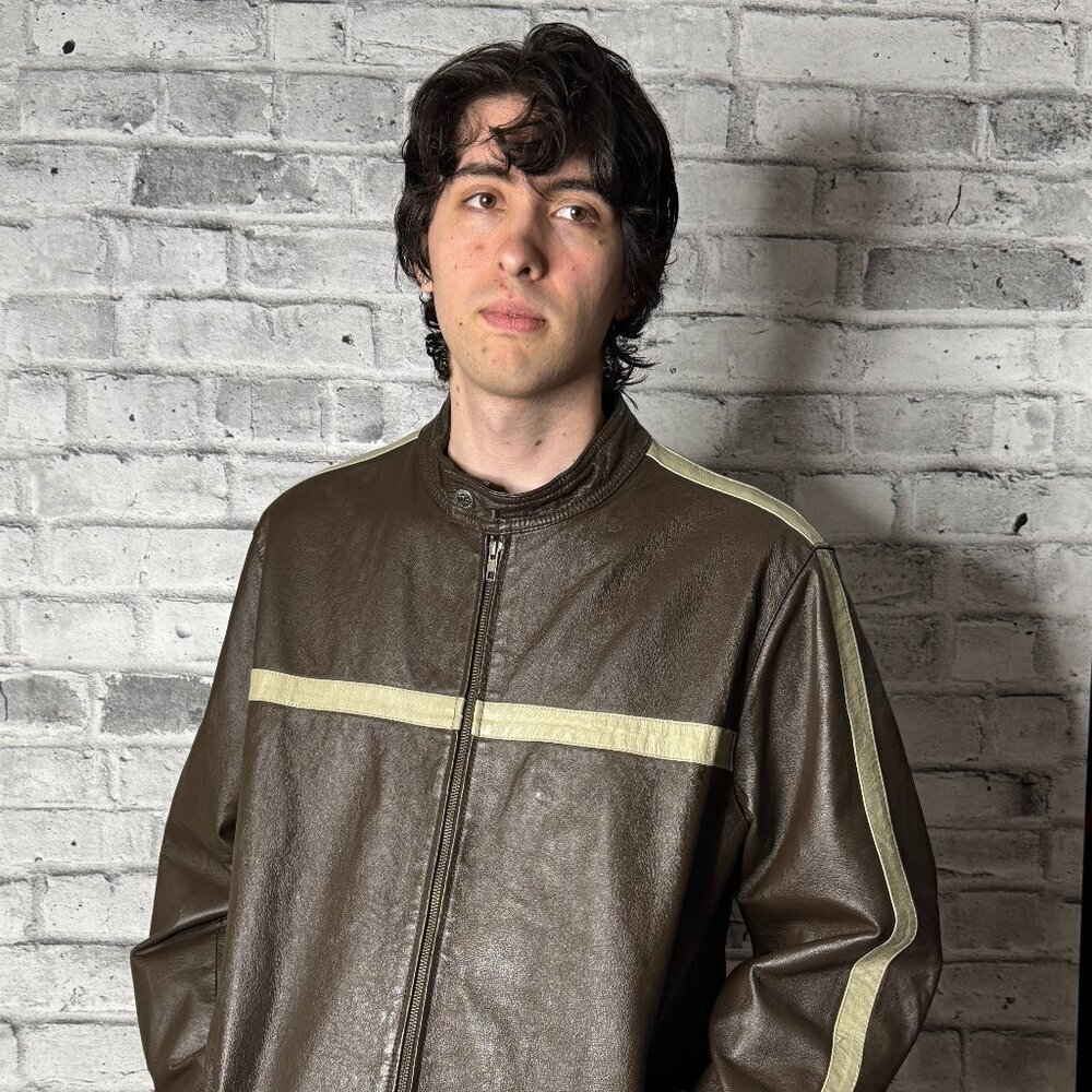 Vintage 725 Originals Brown Leather Men's Jacket